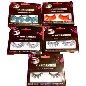 Flashy Lashes False Eyelashes 5 Pairs Halloween Party